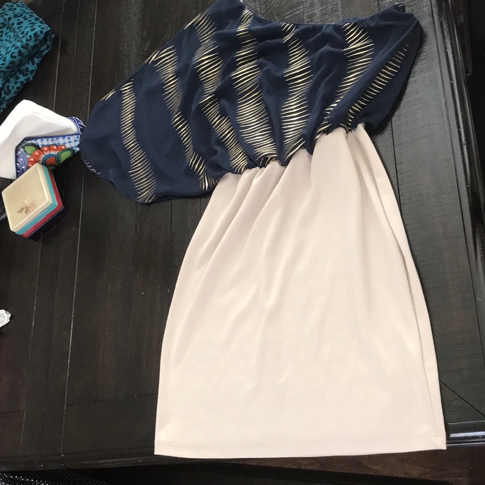 A one shoulder dress